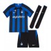 Inter Milan Edin Dzeko #9 Fußballbekleidung Heimtrikot Kinder 2022-23 Kurzarm (+ kurze hosen)